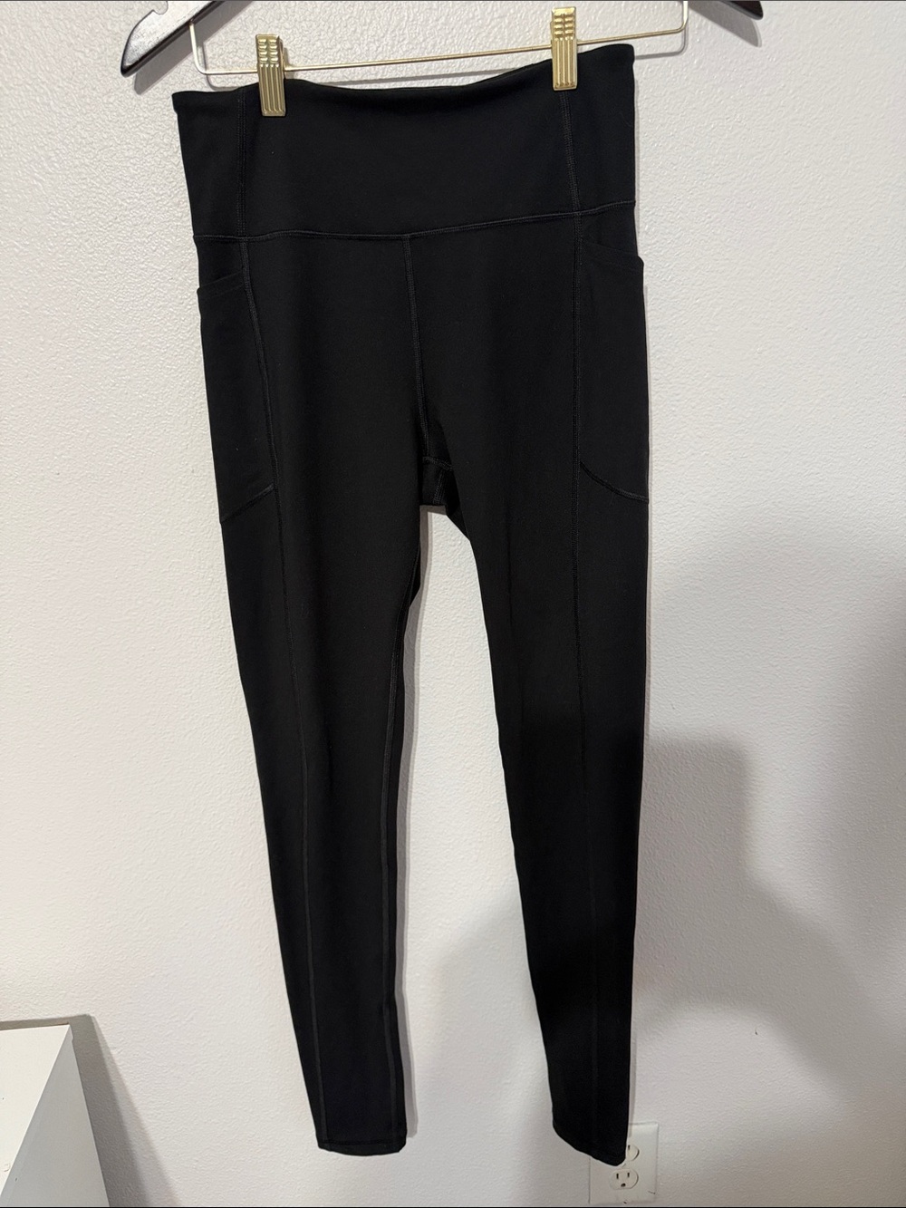 Victoria's Secret Black High-Rise Leggings with Side Pockets